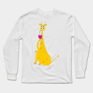 Funny giraffe Long Sleeve T-Shirt